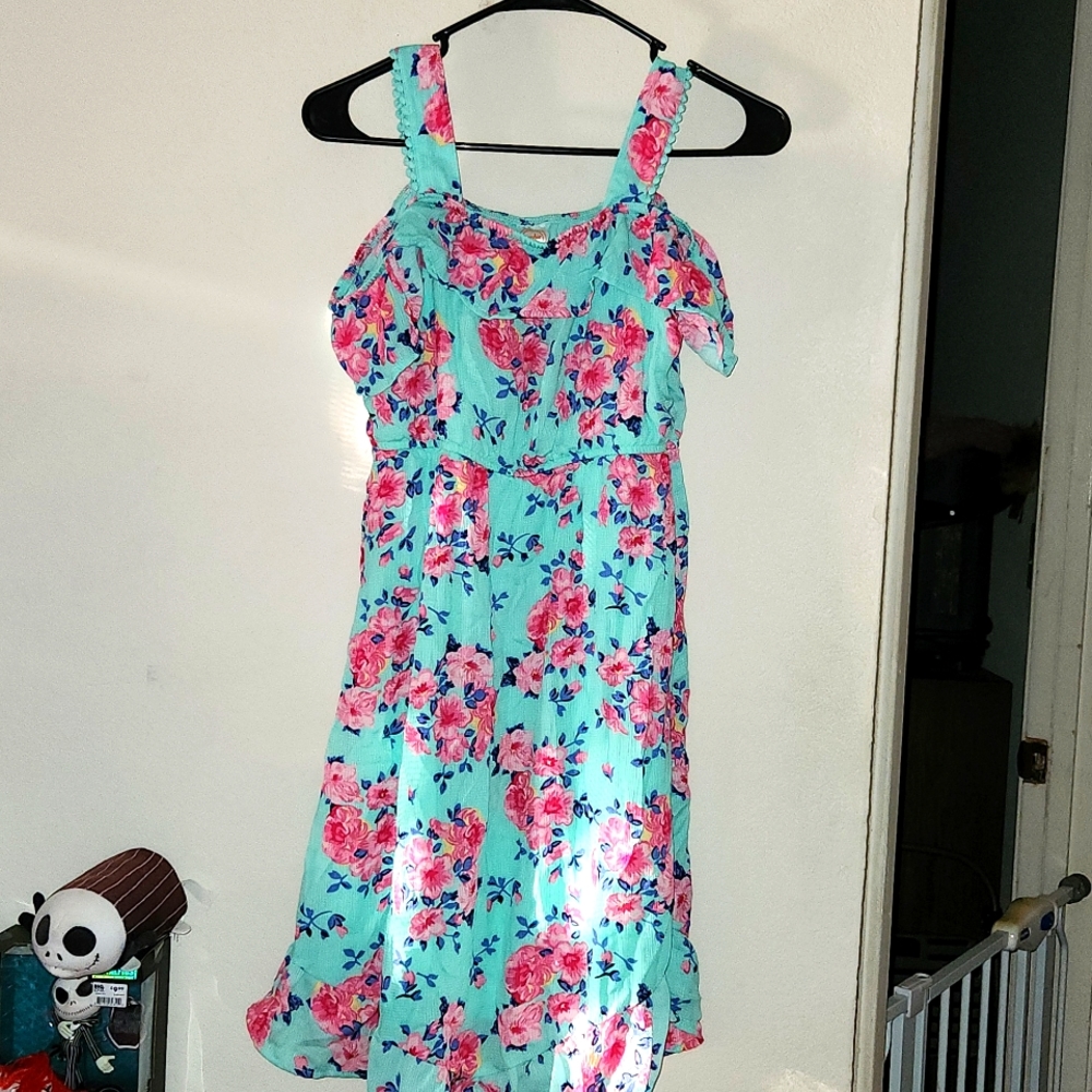 Wonder nation girls dress. Size XL. 14/16. Teal.